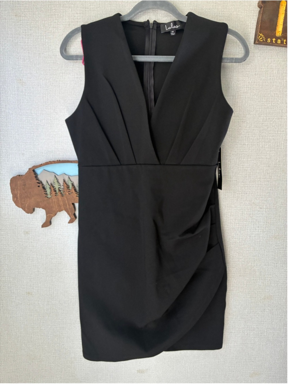 Lulus Black Sleeveless Mini Dress Size Medium - Picture 2 of 8